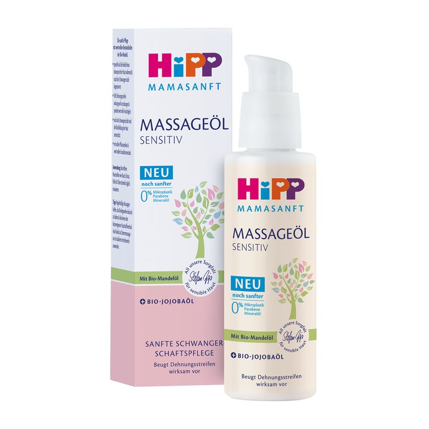 HiPP MamaSanft Massage Oil Sensitive (100ml) - Formuland