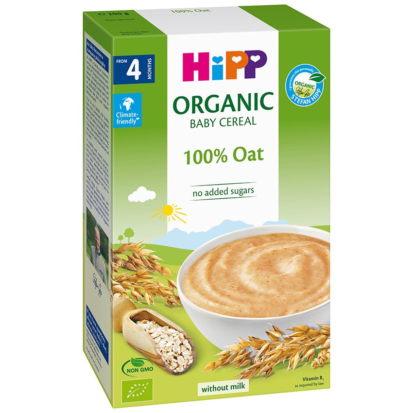 HiPP Organic 100% Oat Cereal from 4 months (200g) - Formuland