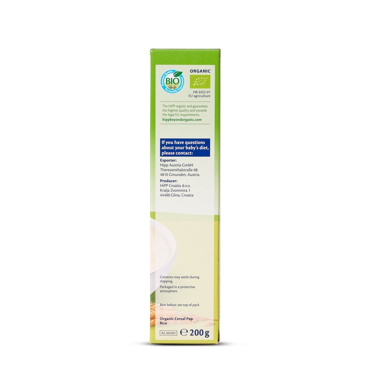 HiPP Organic 100% Rice Cereal from 4 months (200g) – Formuland