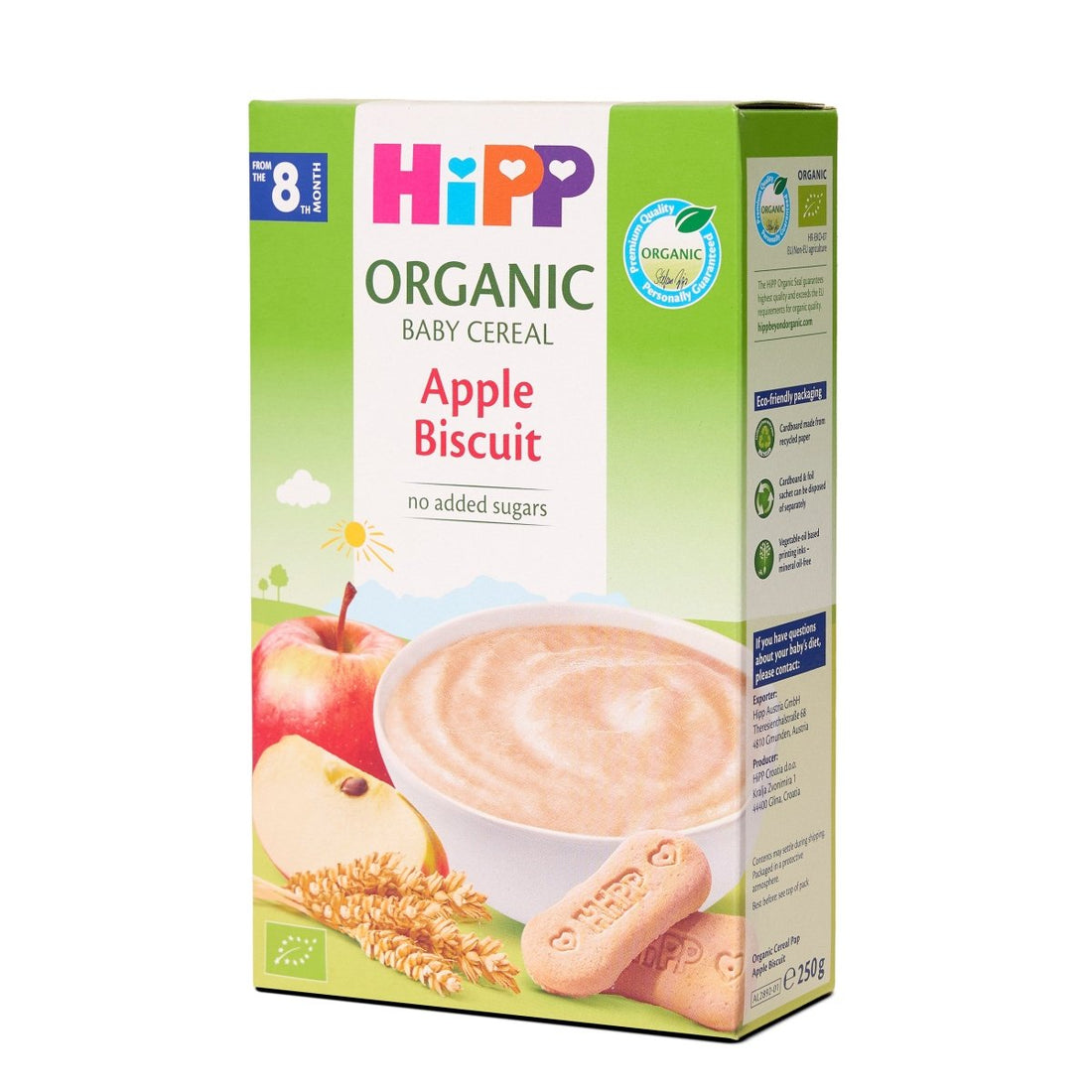 HiPP Organic Baby Cereal Apple Biscuit from 8 months (250g) - Formuland