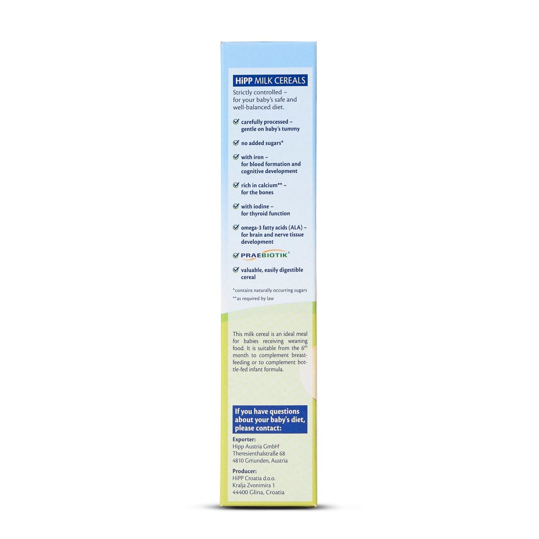 HiPP Organic Corn with Fruits Milk & Cereal from 6 months (250g) - Formuland