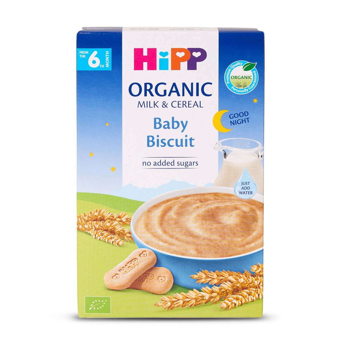 HiPP Organic Good Night Milk & Cereal - Baby Biscuit from 6 months (250g) - Formuland