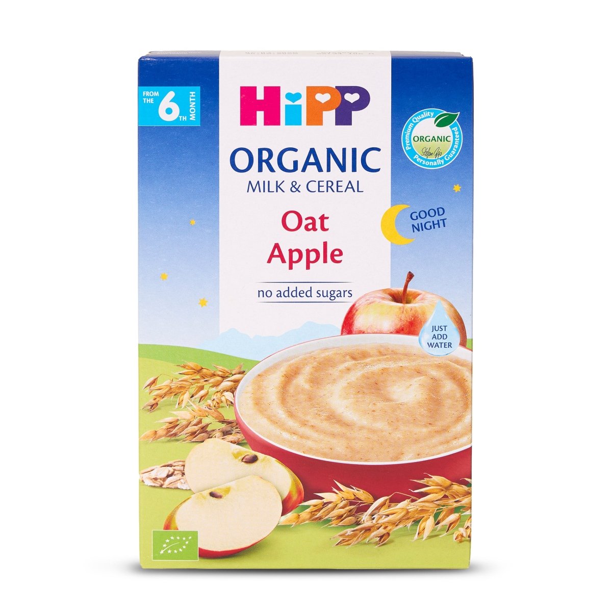HiPP Organic Good Night Milk & Cereal - Oat Apple from 6 months (250g) - Formuland