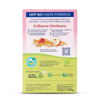 HiPP Organic Porridge Oat Strawberry Raspberry From 8 Months (250g) - Formuland