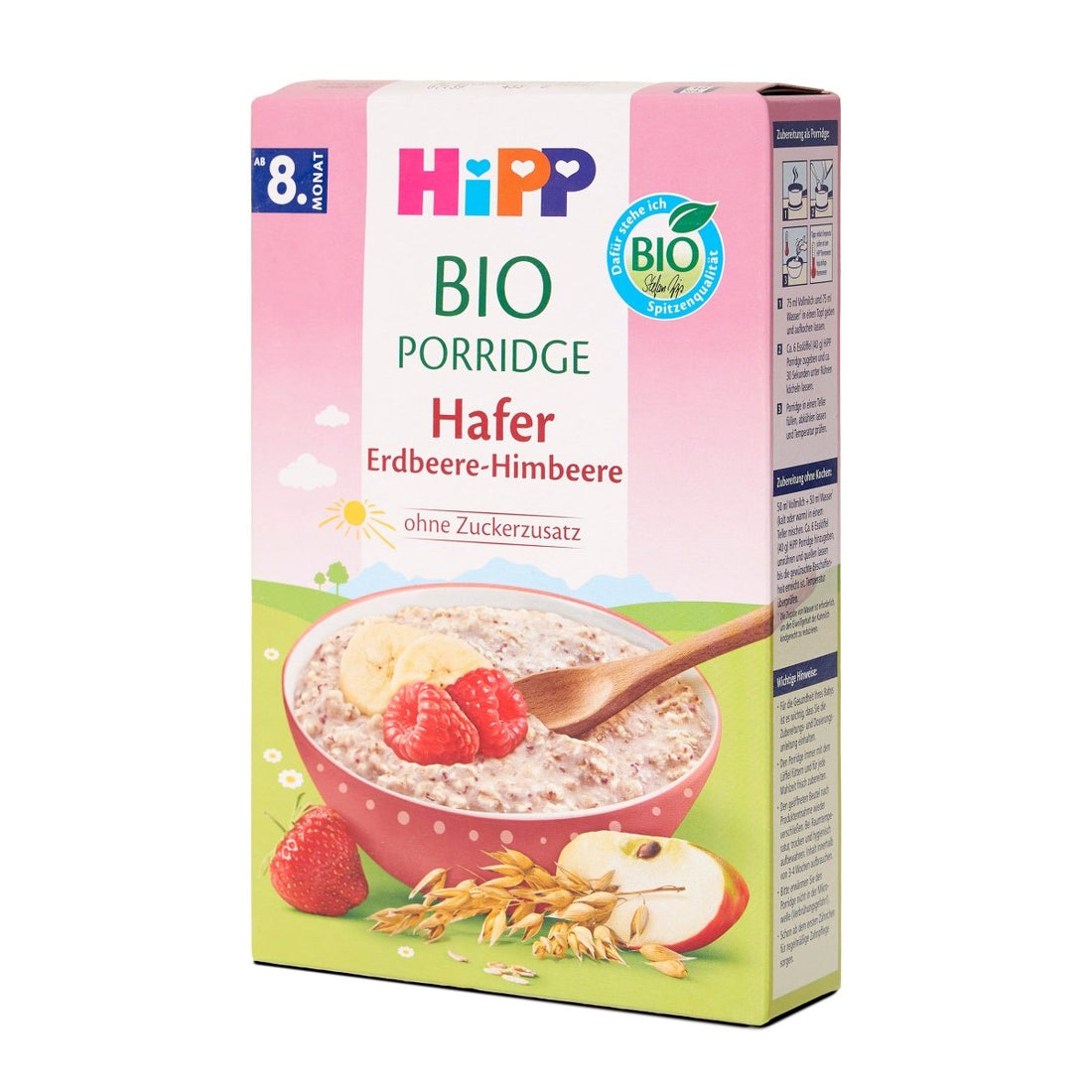 HiPP Organic Porridge Oat Strawberry Raspberry From 8 Months (250g) - Formuland