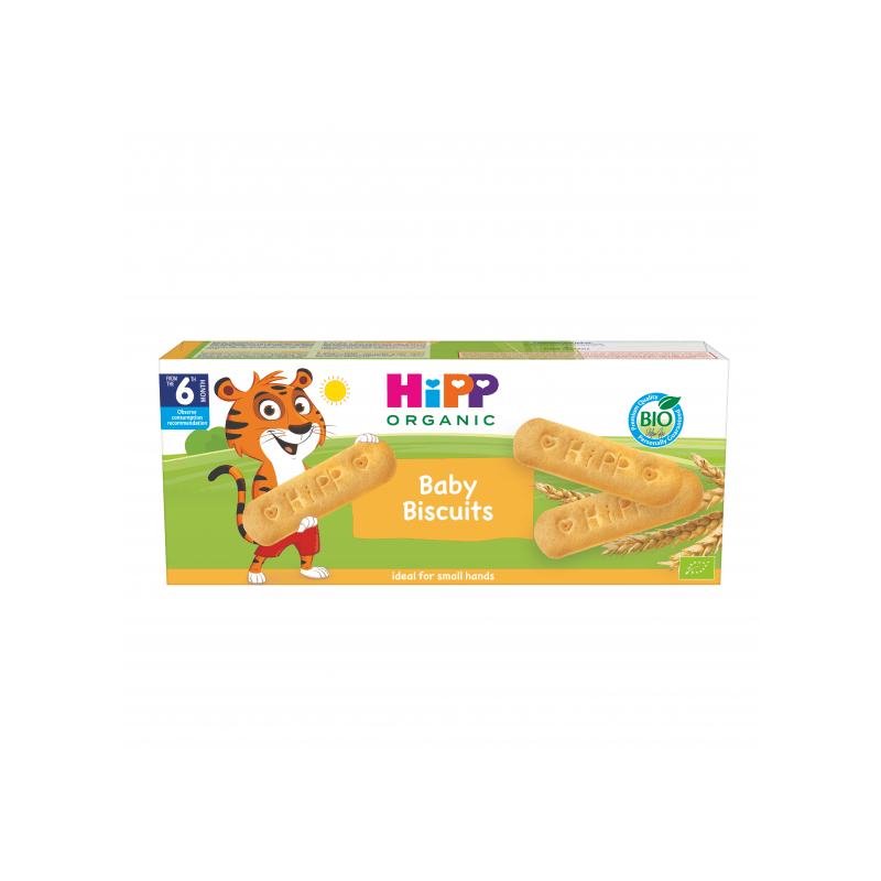 HiPP Organic Wheat and Milk Baby Biscuit from 6 Months (180g) - Formuland