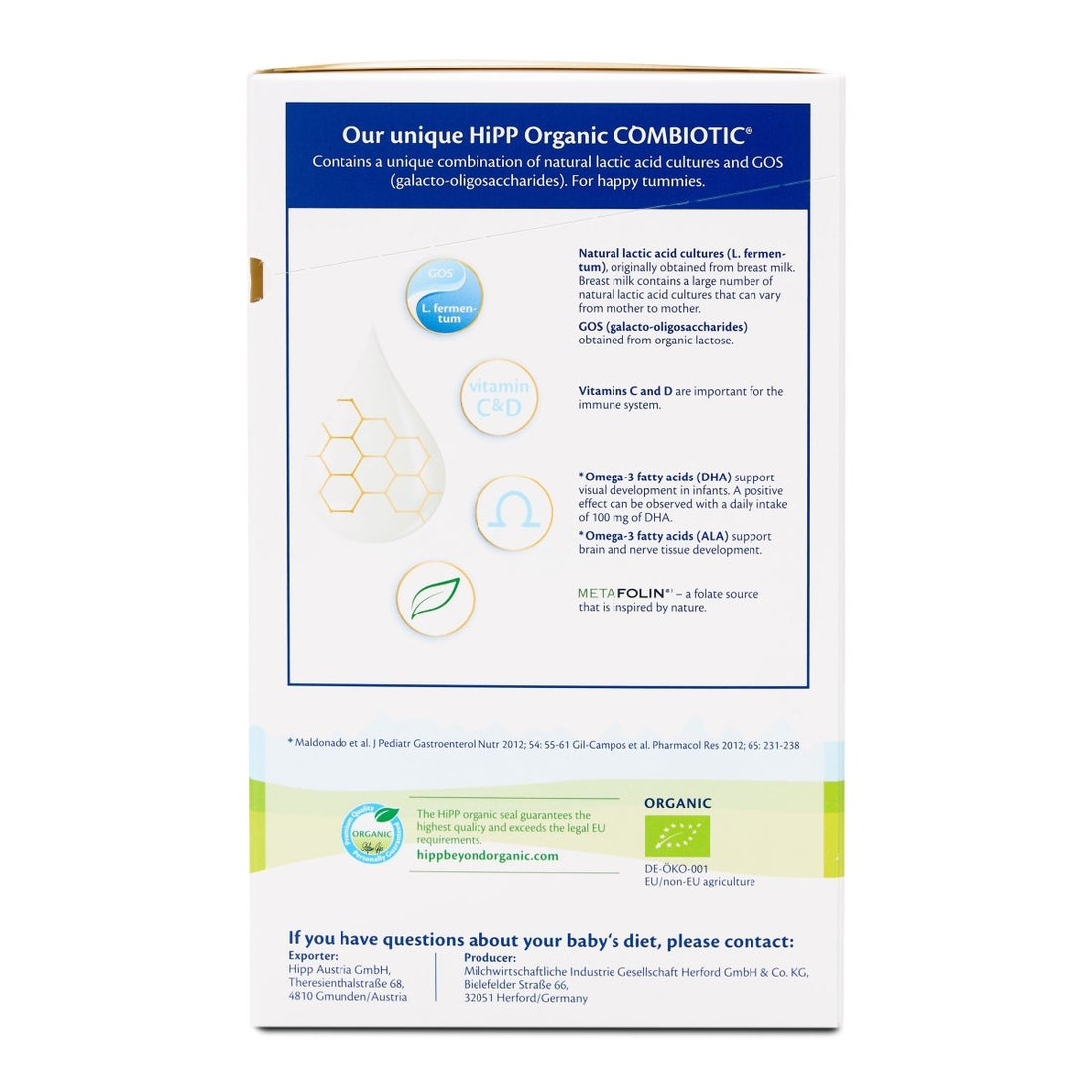 HiPP Stage 2 Organic COMBIOTIC Follow - On Formula (800g) – International (LT Packaging) - Formuland