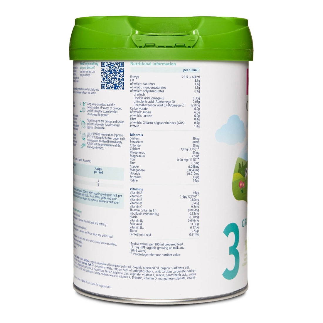 HiPP UK Stage 3 Organic Baby Formula from 1+ Year (800g) - Formuland