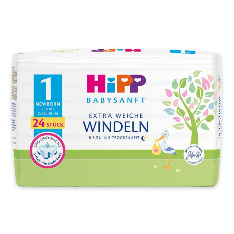 HiPP Extra Soft Diapers Size 1 (24 diapers) – Formuland