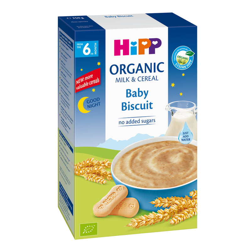 HiPP Organic Good Night Milk & Cereal - Baby Biscuit from 6 months (250g)