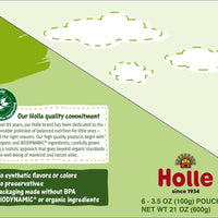Holle Baby Food Pouches - Organic Fruit & Veggie Puree - Fennel Frog (USA Version) - Formuland