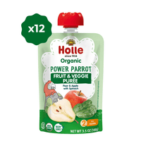 Holle Baby Food Pouches - Organic Fruit & Veggie Puree - Power Parrot (USA Version) - Formuland