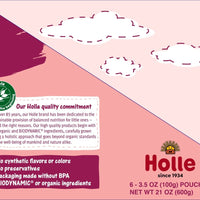 Holle Baby Food Pouches - Organic Fruit & Veggie Puree - Zebra Beet (USA Version) - Formuland