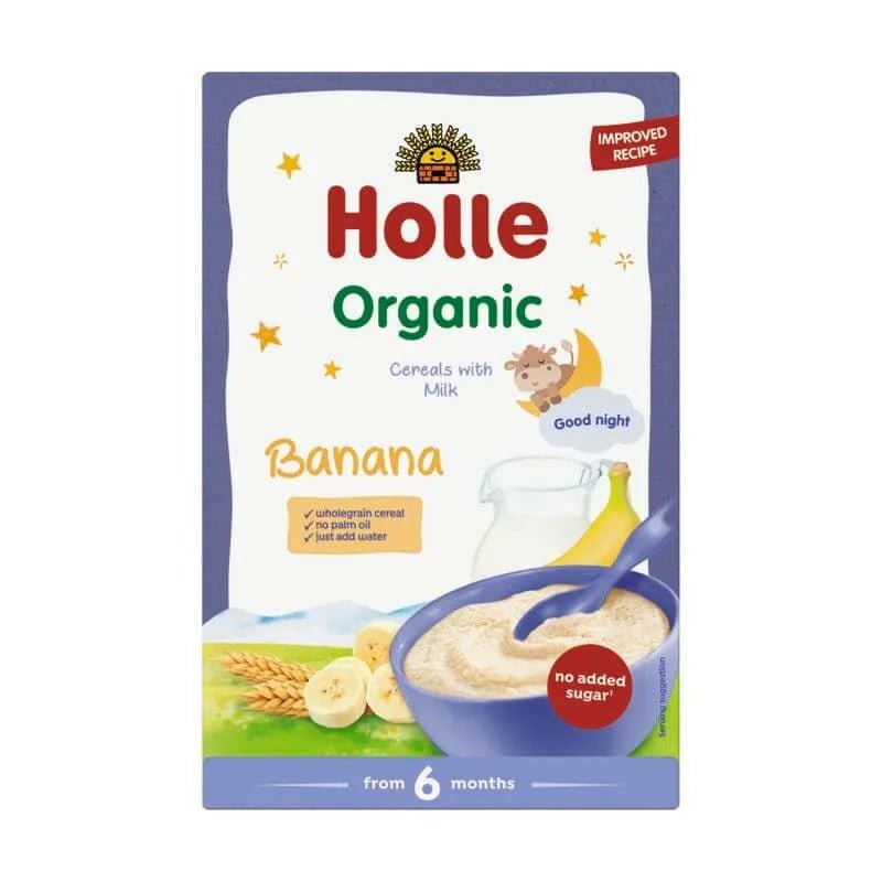 Holle Good Night Organic Milk Cereal with Bananas from 6 months 250g - Formuland