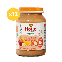 Holle Organic Baby Food Jar - Mixed Fruit with Muesli - 12 Jars - Formuland