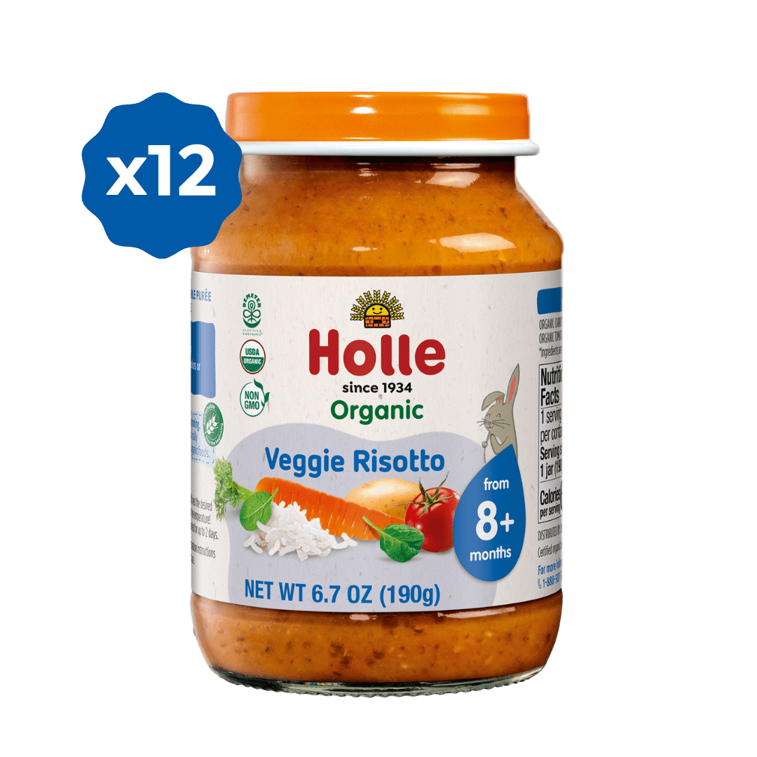 Holle Organic Baby Food Jar - Veggie Risotto - 12 Jars - Formuland