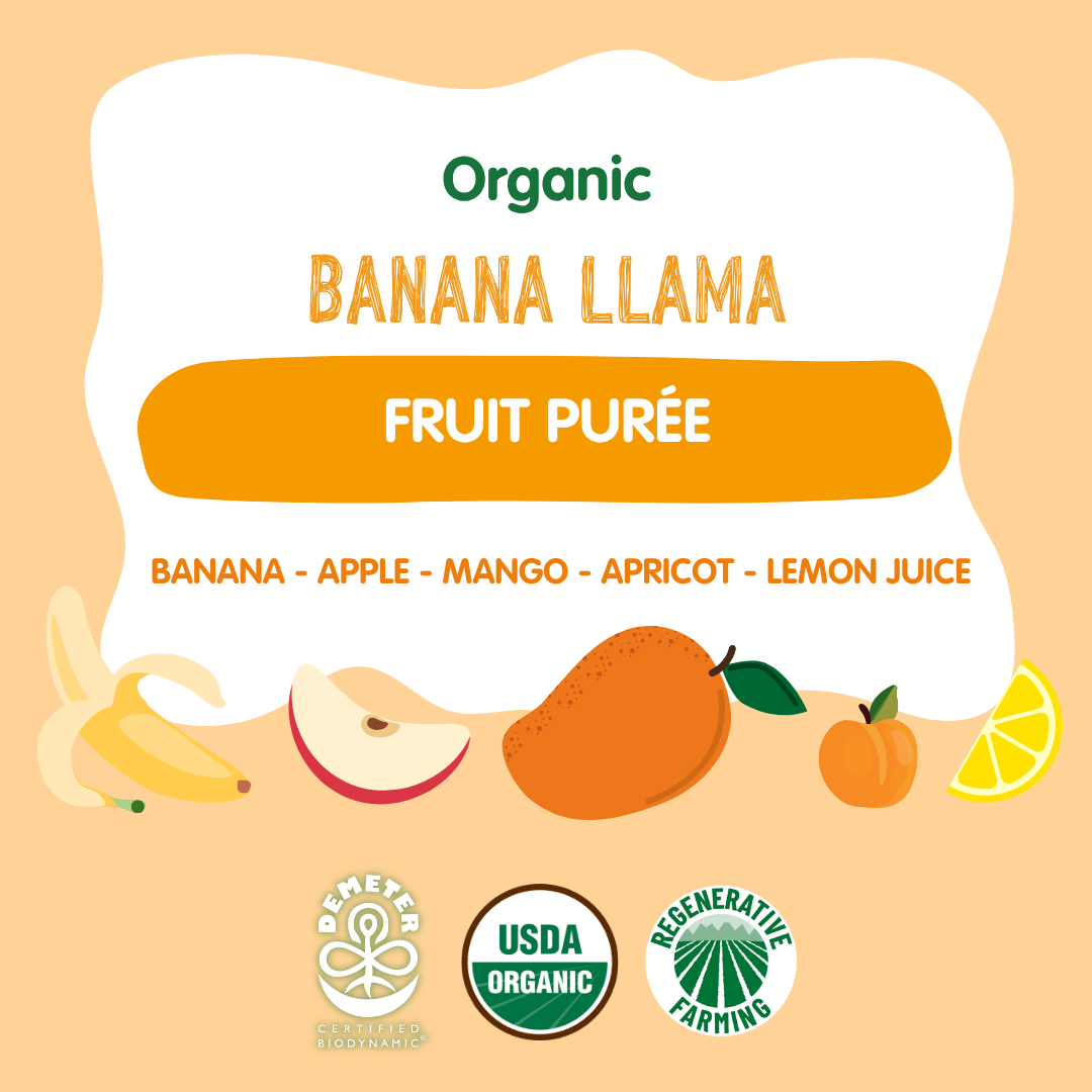 Holle Organic Banana Llama - Fruit Purée Pouches - Formuland