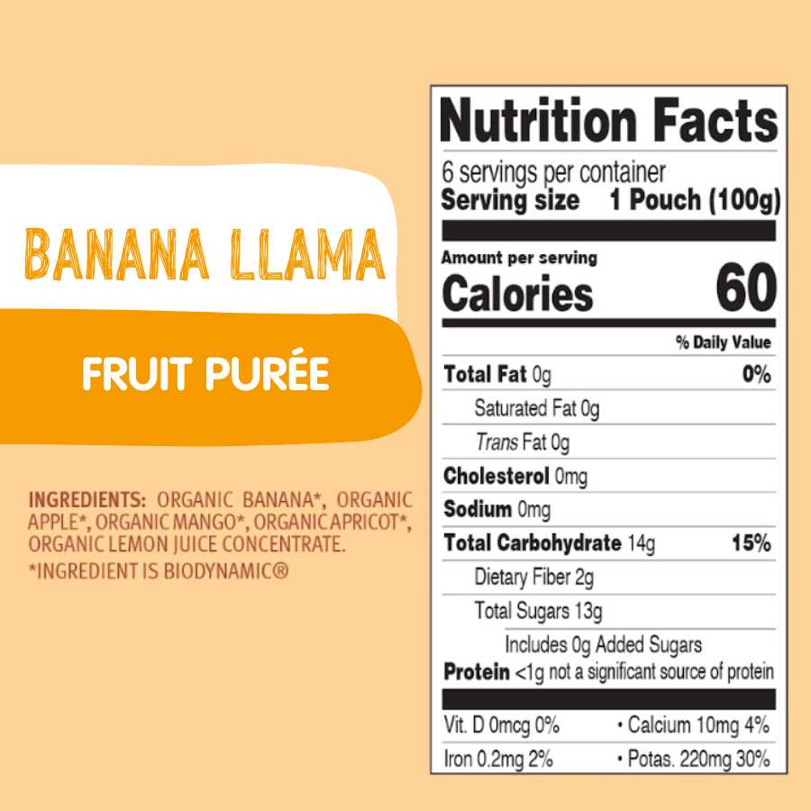 Holle Organic Banana Llama - Fruit Purée Pouches - Formuland