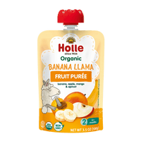 Holle Organic Banana Llama - Fruit Purée Pouches - Formuland