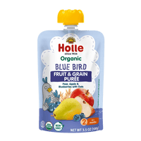 Holle Organic Blue Bird - Fruit & Grain Purée Pouches - Formuland