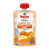 Holle Organic Carrot Cat - Fruit & Veggie Purée Pouches - Formuland