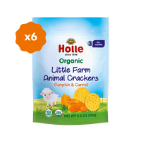 Holle Organic Little Farm Animal Crackers - Pumpkin & Carrot (USA Version) - Formuland