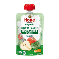 Holle Organic Power Parrot - Fruit & Veggie Purée Pouches - Formuland