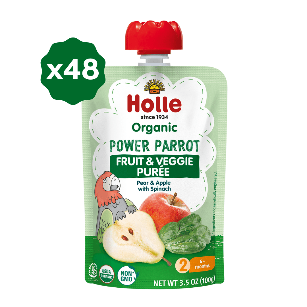 Holle Organic Power Parrot - Fruit & Veggie Purée Pouches - Formuland