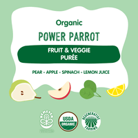 Holle Organic Power Parrot - Fruit & Veggie Purée Pouches - Formuland