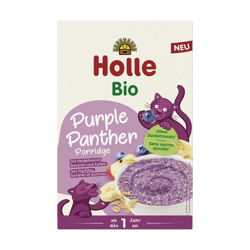 Holle Organic Purple Panther Porridge with Blueberries, Bananas, & Apples (200g) - Formuland