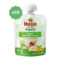 Holle Organic Yogurt Pouches - Apple & Pear - 10 Pack (USA Version) - Formuland