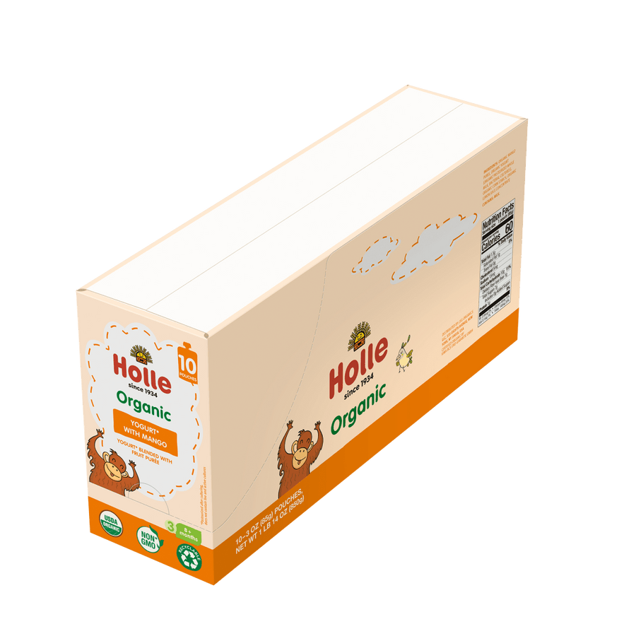 Holle Organic Yogurt Pouches - Mango - 10 Pack (USA Version) - Formuland