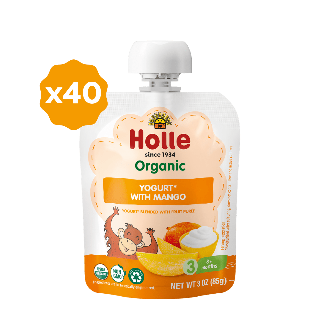 Holle Organic Yogurt Pouches - Mango - 10 Pack (USA Version) - Formuland