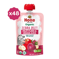 Holle Organic Zebra Beet - Fruit & Veggie Purée Pouches - Formuland