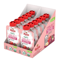 Holle Organic Zebra Beet - Fruit & Veggie Purée Pouches - Formuland