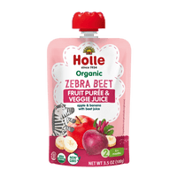 Holle Organic Zebra Beet - Fruit & Veggie Purée Pouches - Formuland