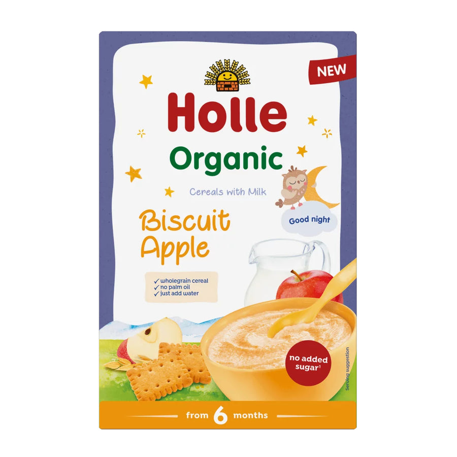 Holle Good Night Organic Milk Porridge Biscuit and Apple from 6 months 250g