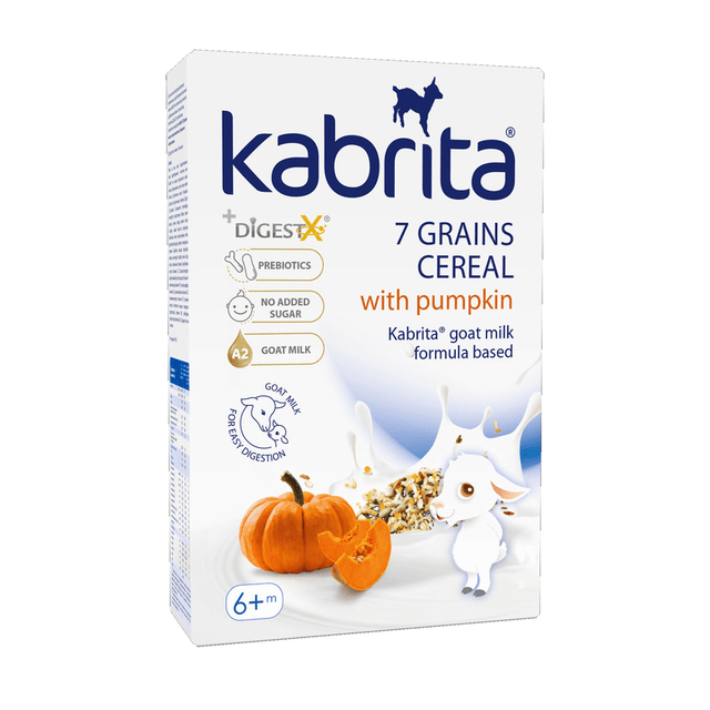 Kabrita 7 Grains Baby Cereal with Pumpkin & Goat Milk from 6 months (180g) - Formuland