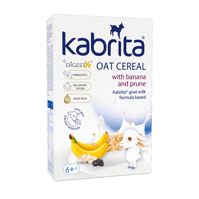 Kabrita Oat Cereal with Banana, Prune & Goat Milk from 6 months (180g) - Formuland