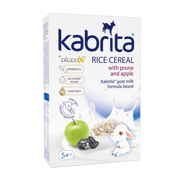 Kabrita Rice Cereal with Prune, Apple and Goat Milk from 5 months (180g) - Formuland