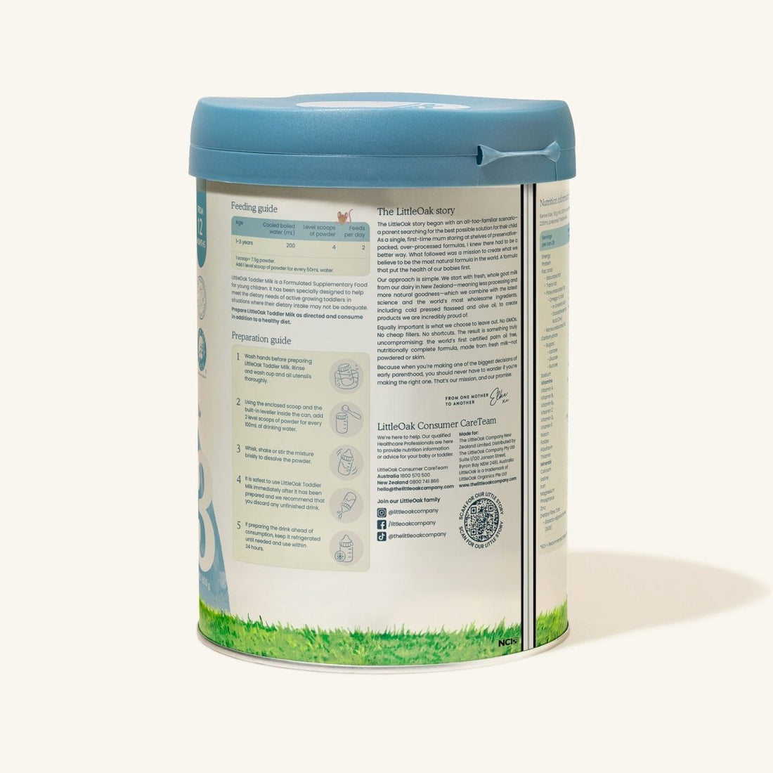 LittleOak Natural Goat Milk Toddler Milk with Olive Oil – Stage 3 (800g) - Formuland
