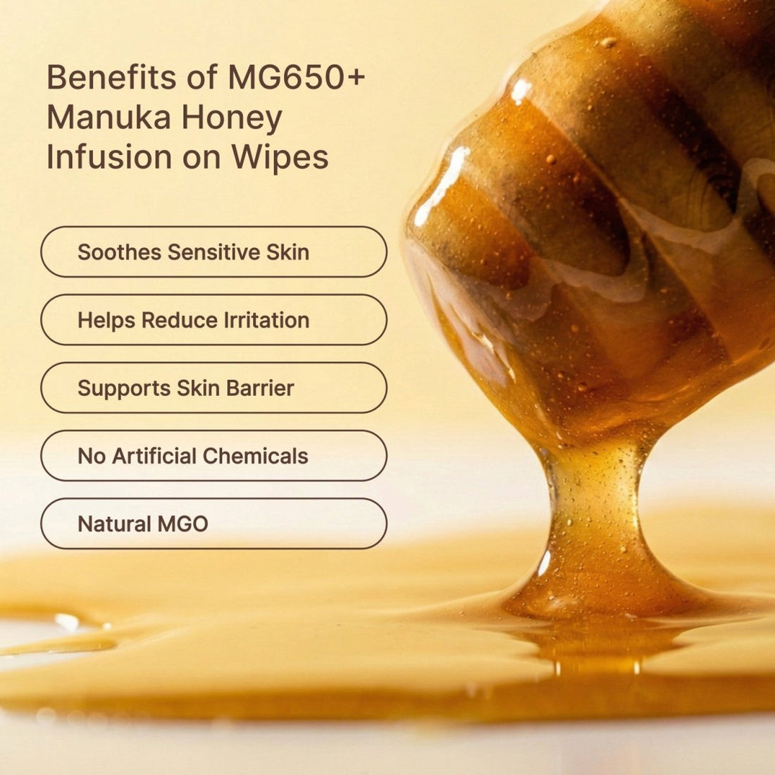 Manuka Honey Infused Moisturizing Wipes - Formuland