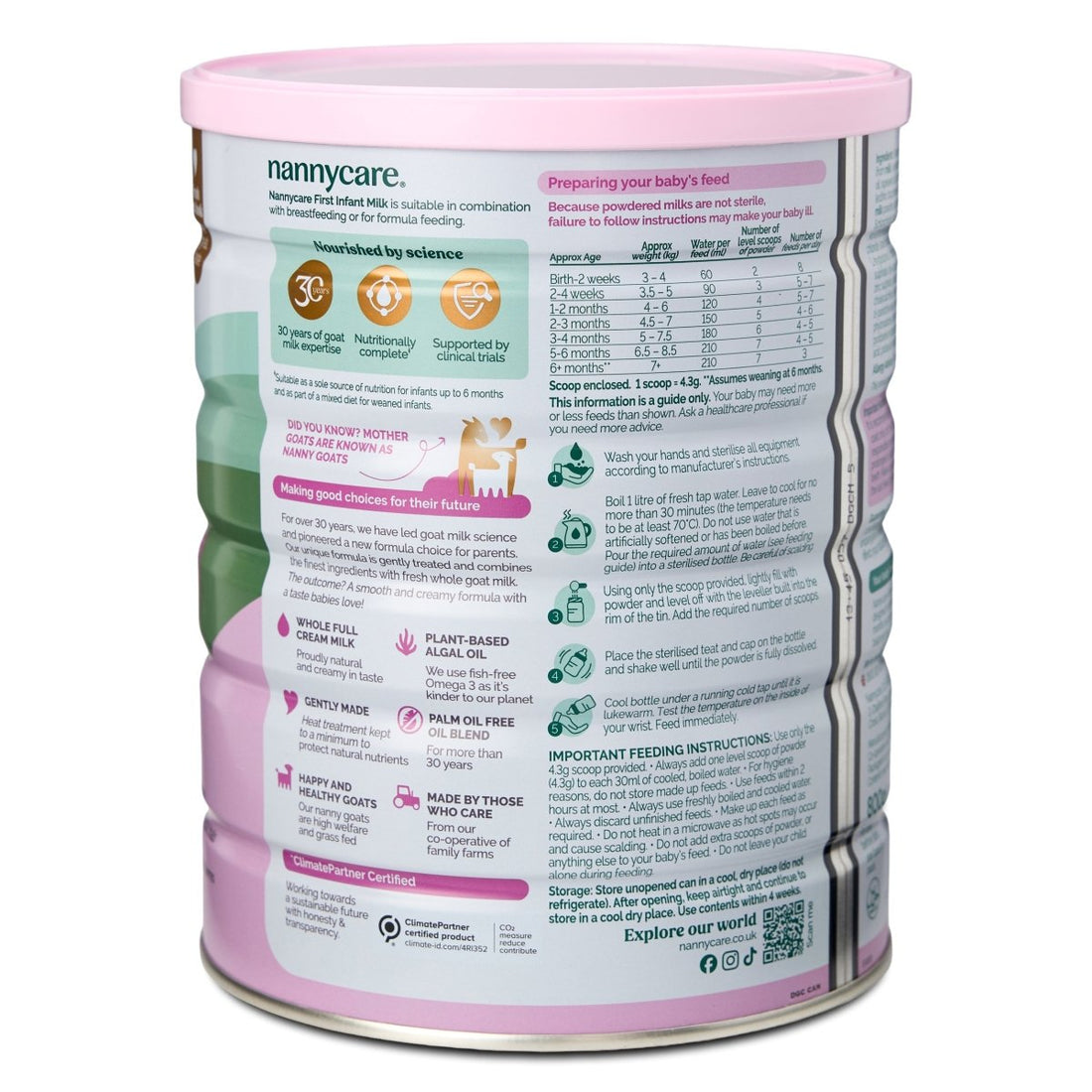 Nannycare Stage 1 Infant Formula (800g) - Formuland