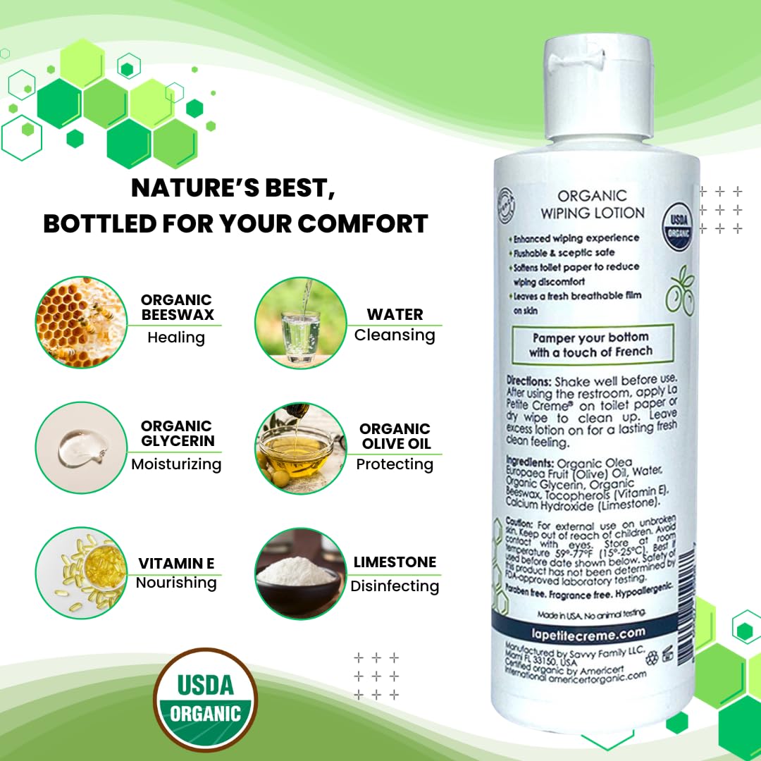 Organic Wiping Lotion for Adults - Formuland
