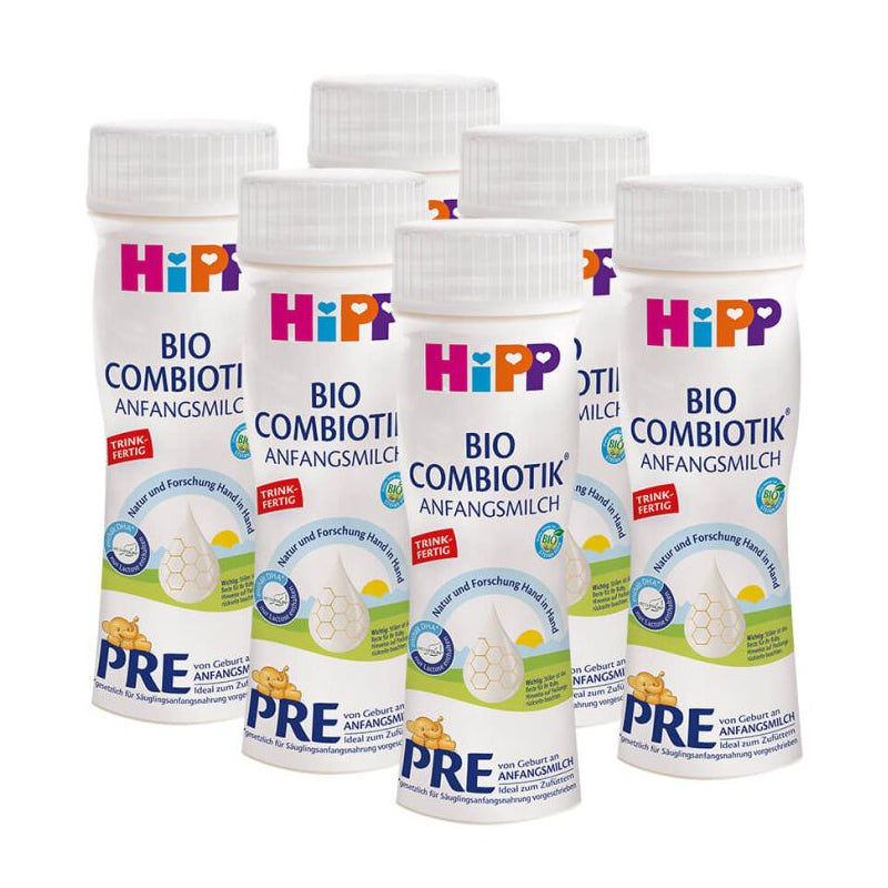 (6 Bottles) HiPP German Stage PRE Ready to Feed From Birth (200mlx6)