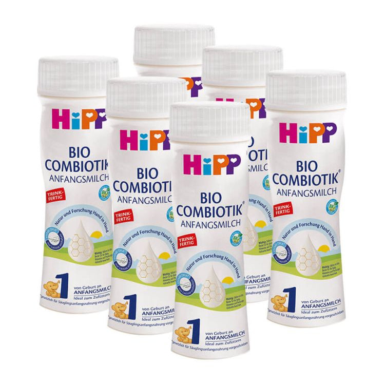 (6 Bottles) HiPP German Stage 1 Ready to Feed From Birth (200mlx6)