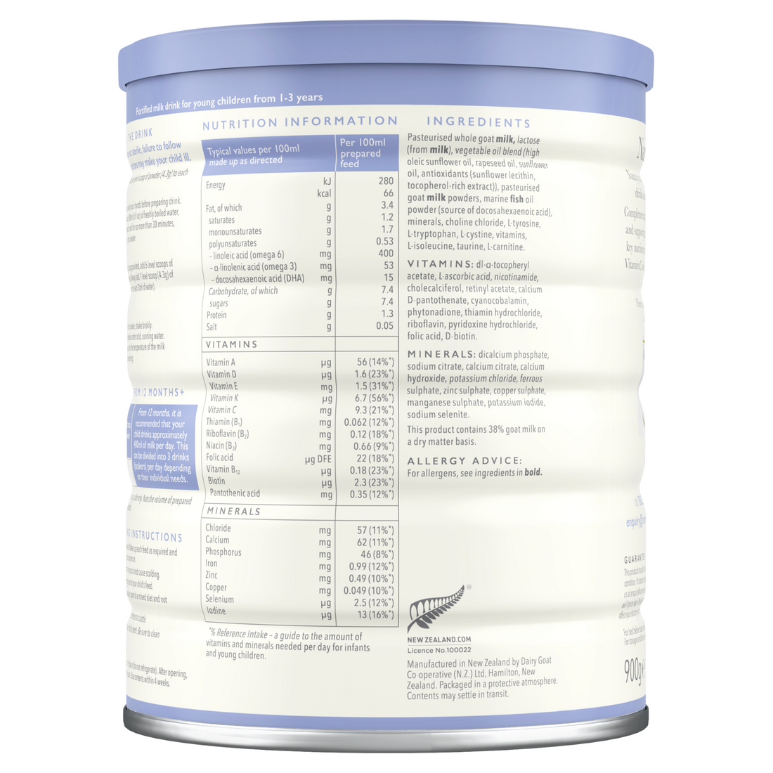 NANNYCare Stage 3 Growing Up Goat Milk Formula (900g) - The Best From  Europe and Japan