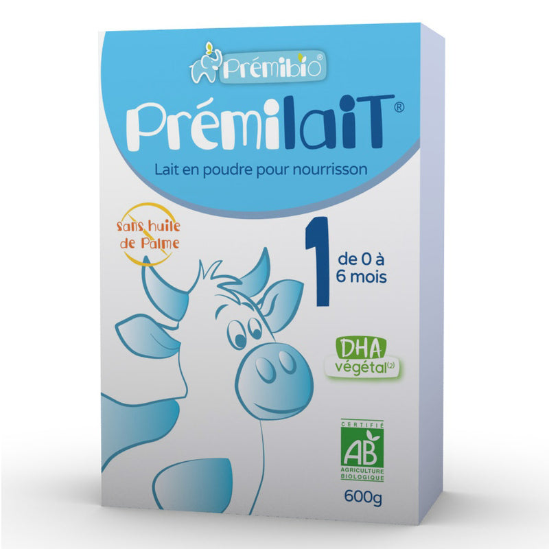 Premibio Primemilk Stage 1 Organic Cow Milk Formula from birth (600g)