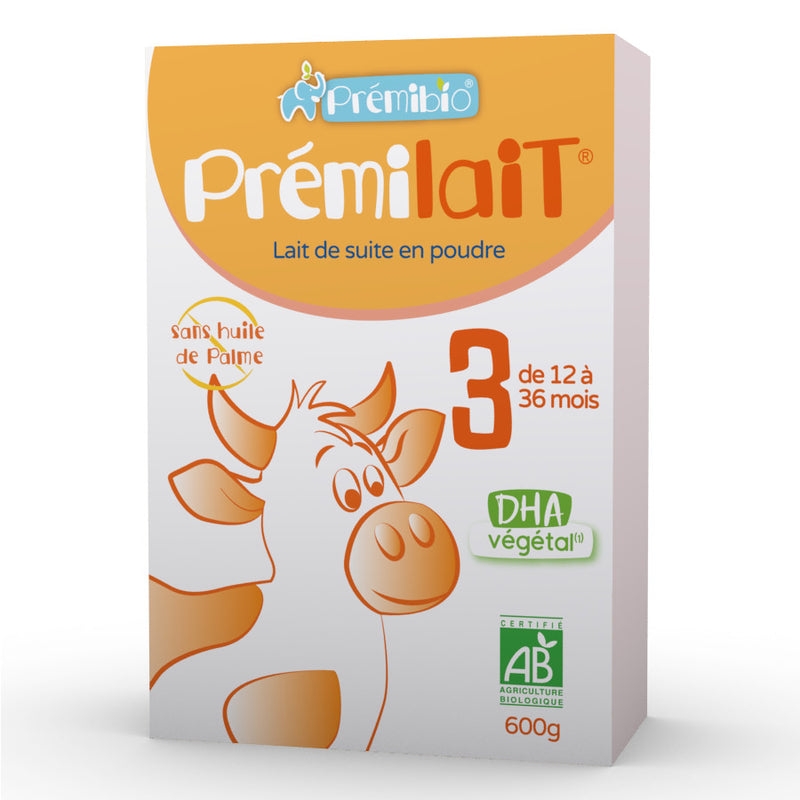 Premibio Primemilk Stage 3 Organic Cow Milk Formula from 12 months (600g)